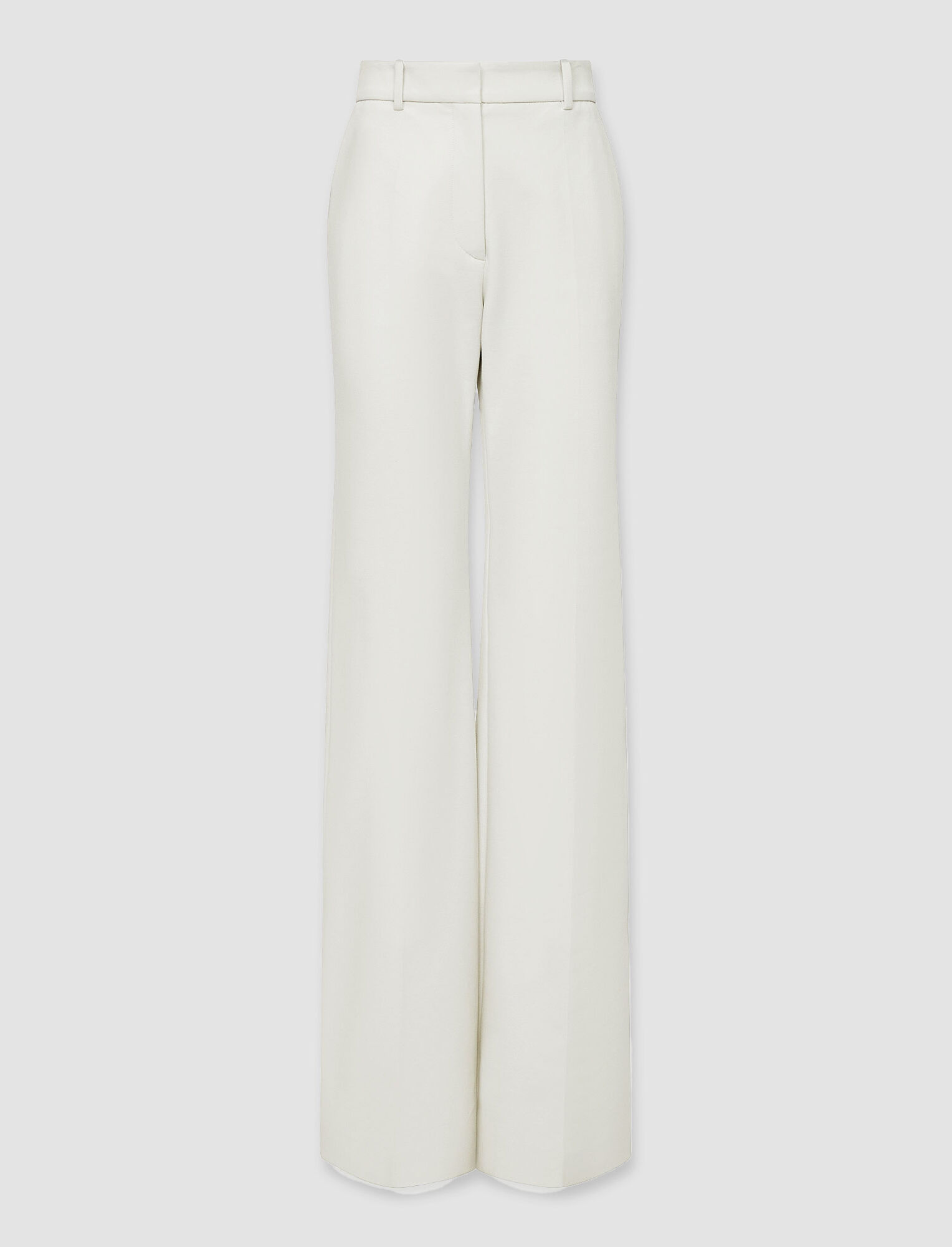 Joseph, Bi-Stretch Toile Tafira Trousers - Shorter Length, in Ivory